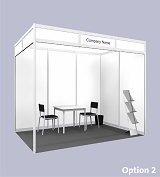 Example of Standard Shell Scheme Booth (Click to enlarge)