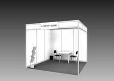 Example of Standard Shell Scheme Booth (Click to enlarge)